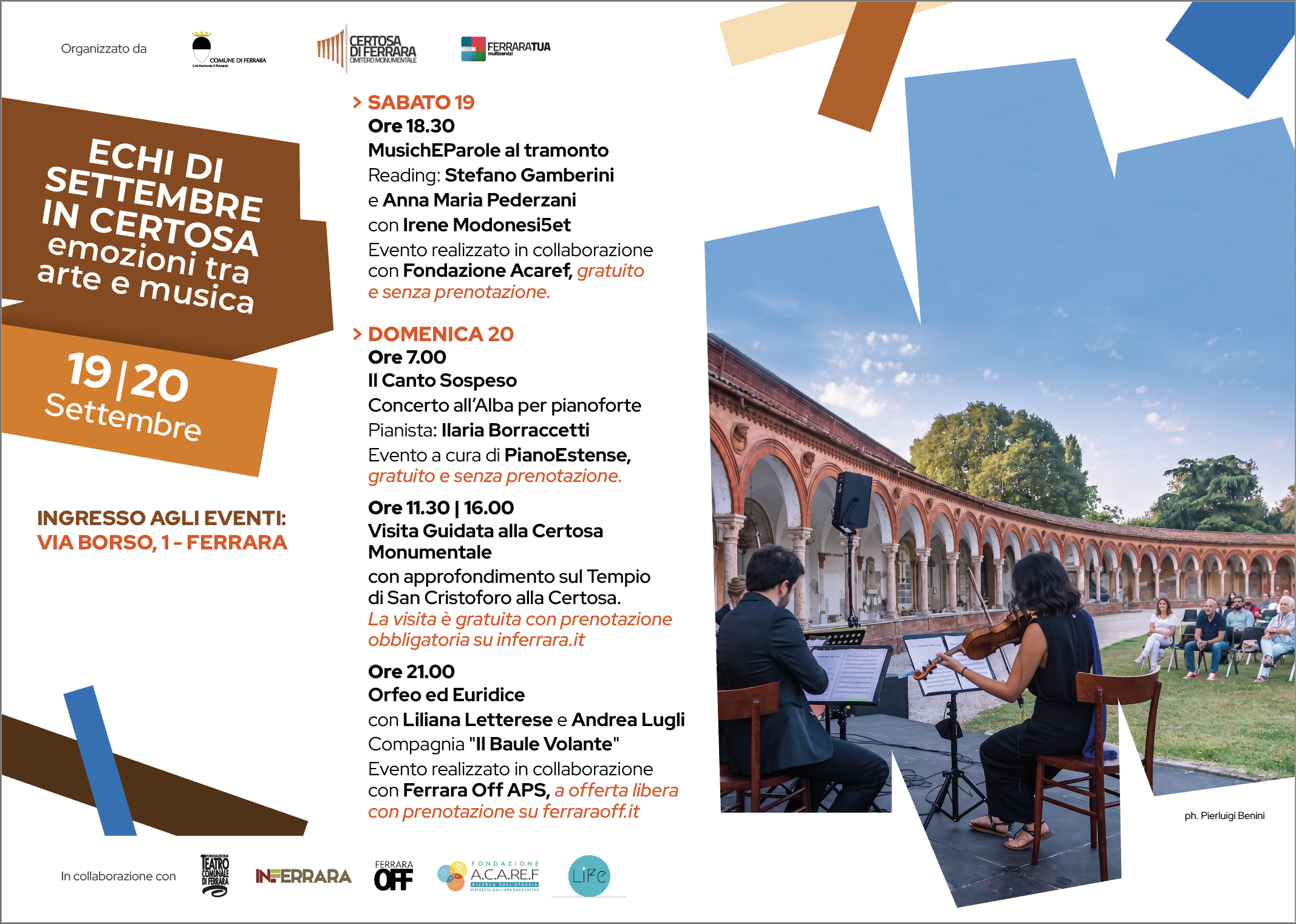 Locandina Echi di Settembre 2026 in Certosa